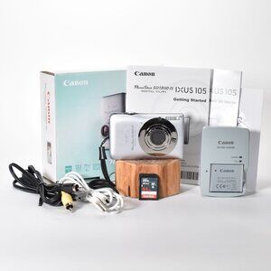 Canon PowerShot SD1300 IS Digital ELPH Camera 12.1MP 4x Opt Zoom Video 64GB SD